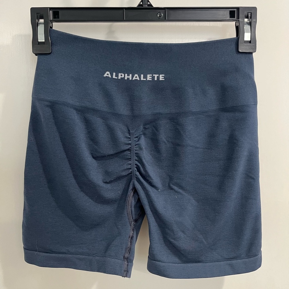 Alphalete Women's Amplify Navy Shorts 4.5”